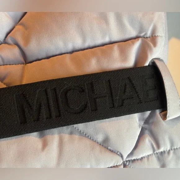 Michael Kors 💅❄️✨ Sweet Lilac Winter Belted MK Fur Puffer Coat Jacket NWT $280 - Picture 11 of 12